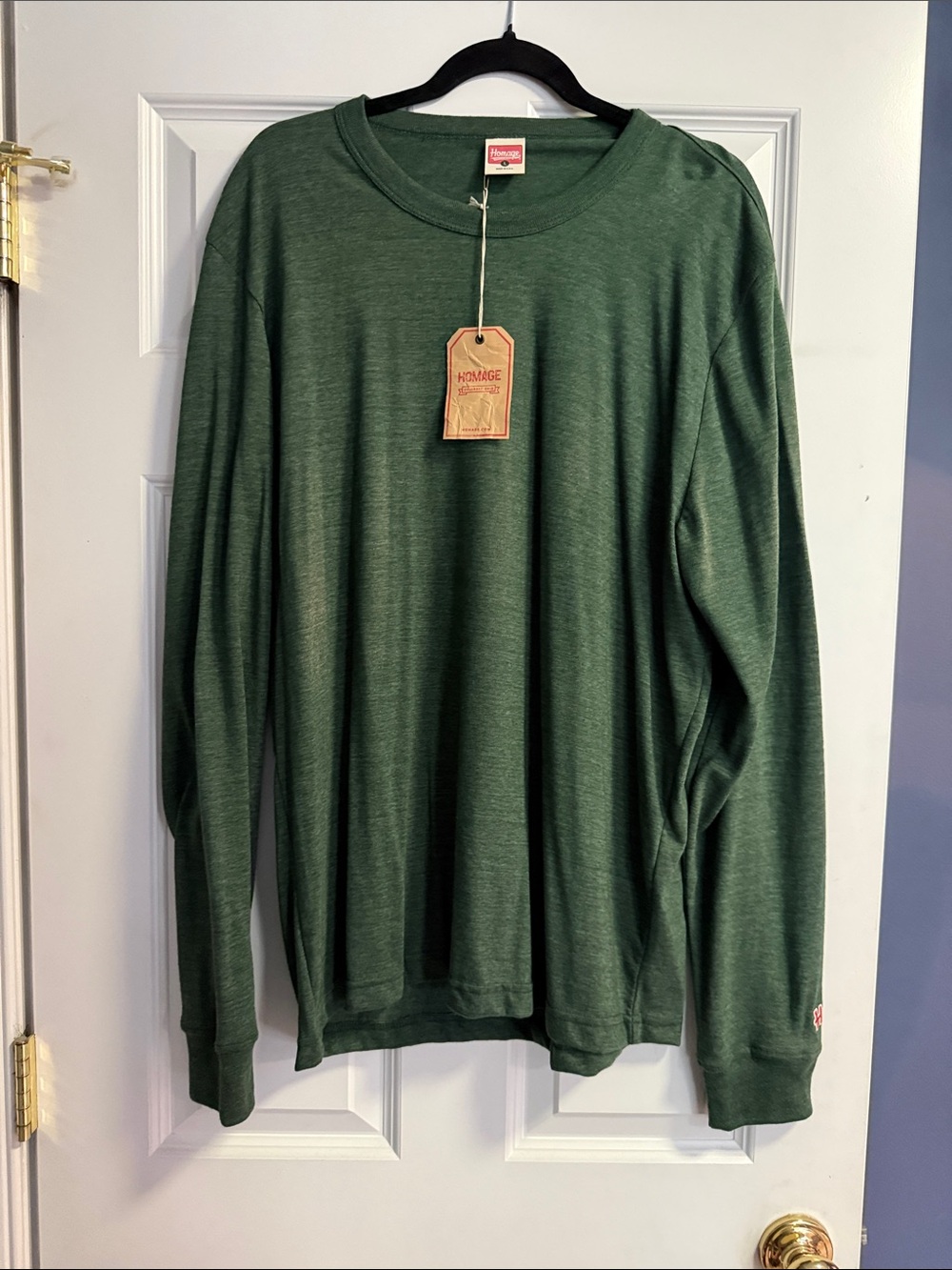HOMAGE Dark Green Classic Long Sleeve Tee